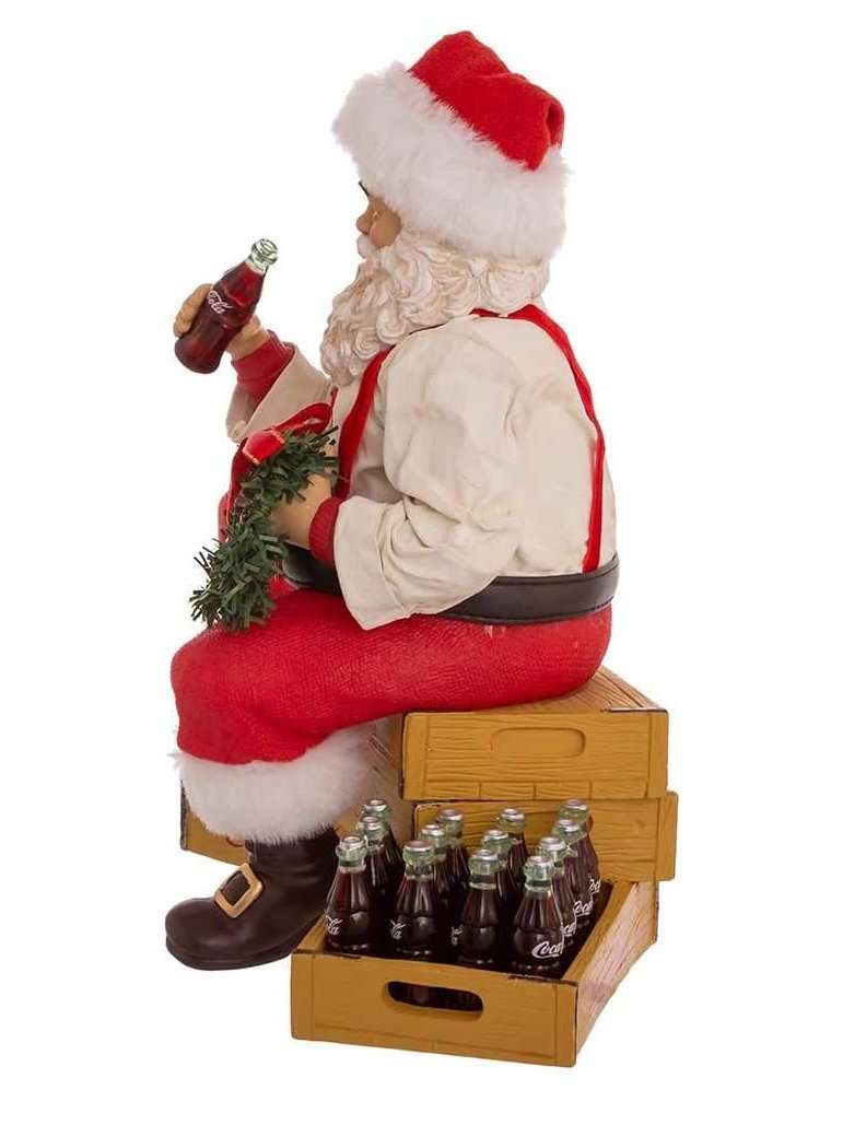 Decorazione Babbo Natale Seduto Su Coca-Cola