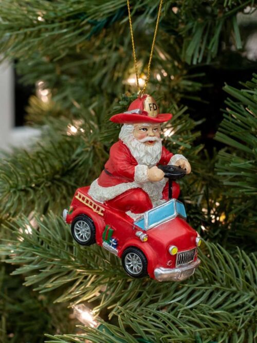Kurt Adler Pompiere da Appendere all'Albero di Natale