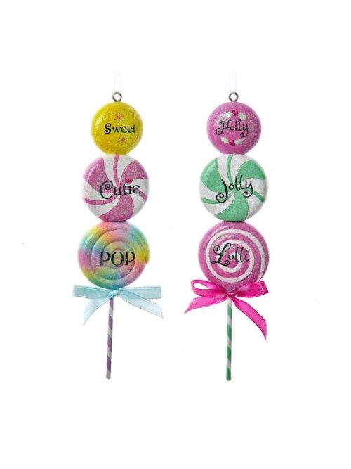 Kurt Adler Lollipop Decorazione per Albero di Natale, 10 cm