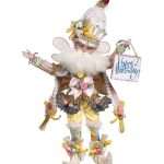 Fata Decorativa Happy Birthday Rosa e Gialla