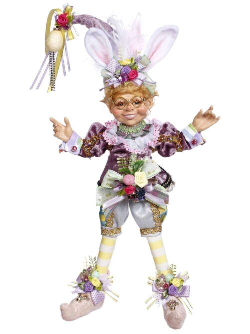 Elfo Decorativo EASTER EGG HUNT Rosa Viola e Giallo