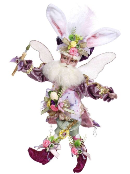 Fata Decorativa "EASTER EGG FAIRY Verde Rosa Viola