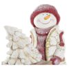 Figura Decorativa Bimbo Con Carretto E Albero
