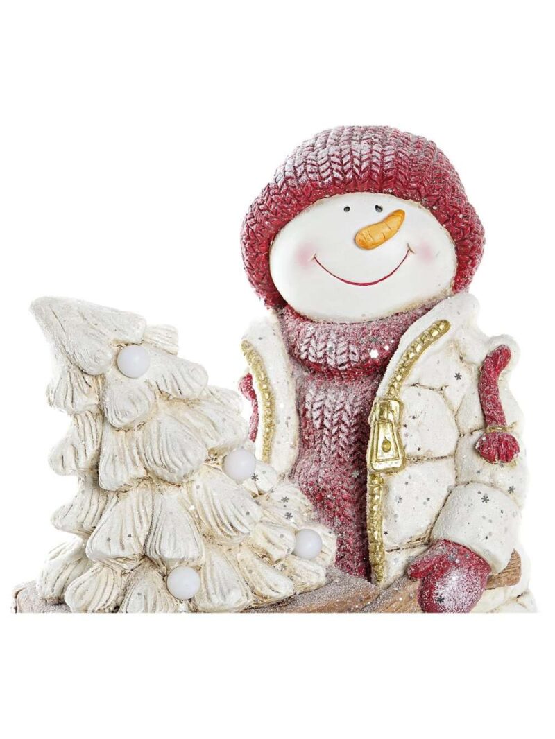 Figura Decorativa Bimbo Con Carretto E Albero