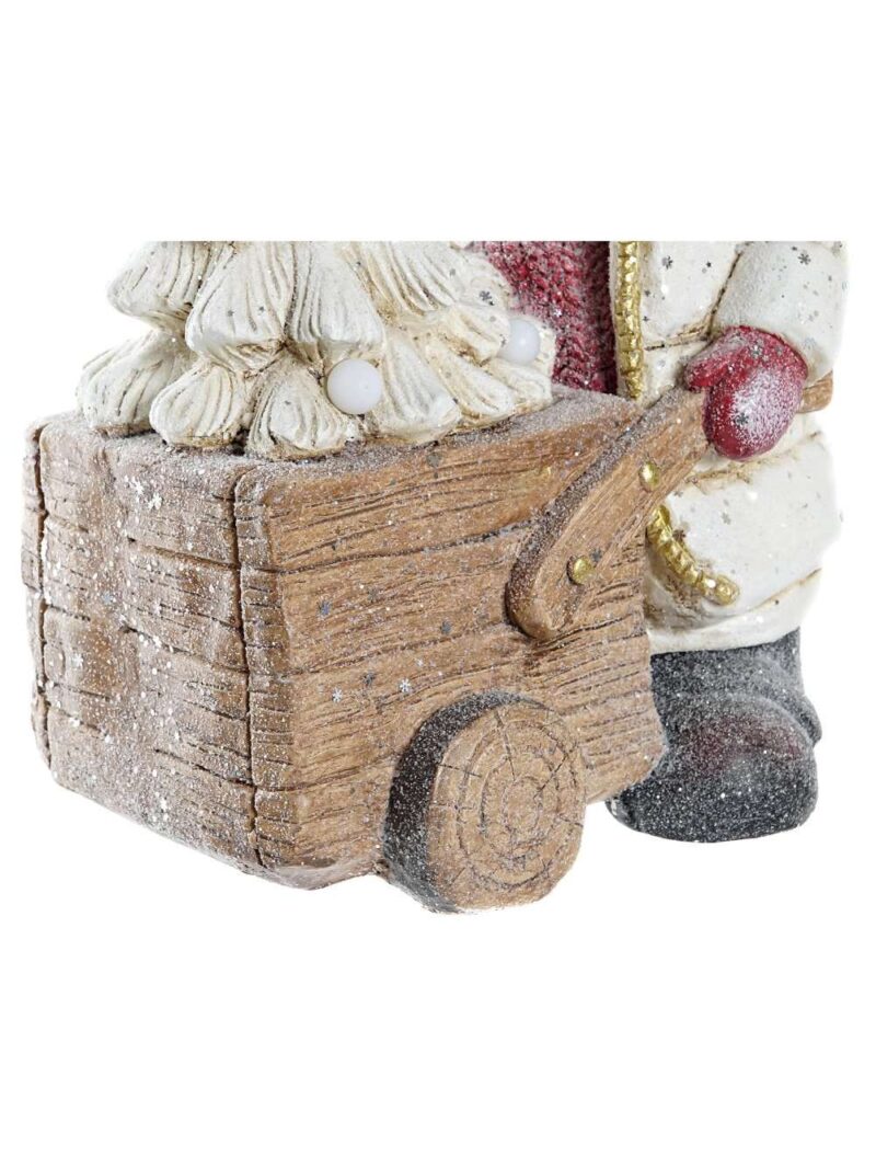 Figura Decorativa Bimbo Con Carretto E Albero