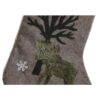 Calza Natalizia In Poliestere Con Decori 55 Cm
