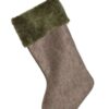 Calza Natalizia In Poliestere Con Decori 55 Cm