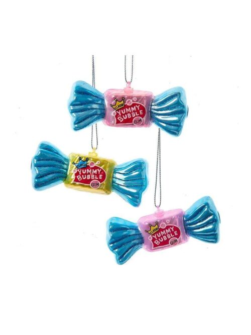 Bubble Gum Yummy Rosa Ornamento Appendibile di Kurt Adler