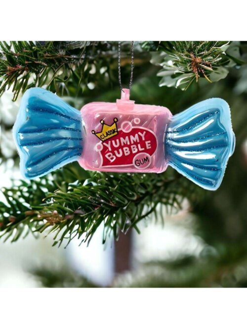 Bubble Gum Yummy Rosa Ornamento Appendibile di Kurt Adler