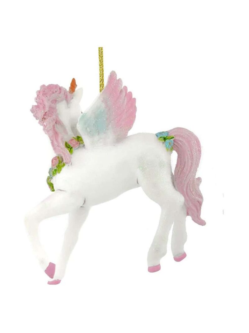 Unicorno Glitterato Ornamento Appendibile