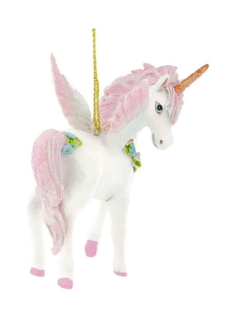 Unicorno Glitterato Ornamento Appendibile