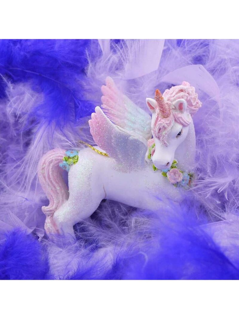 Unicorno Glitterato Ornamento Appendibile