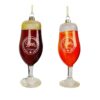 Bicchiere di Birra Ornamento Natalizio Appendibile