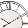 Orologio Da Parete Ø 70 Cm Marrone Grigio Legno Metallo