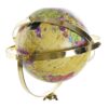 Mappamondo Decorativo In Metallo Dorato