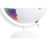Dh-201350-2_1 Mappamondo Decorativo Freedom Color In Pvc E Metallo Bianco