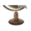 Mappamondo Dorato In Pvc Con Base In Mango