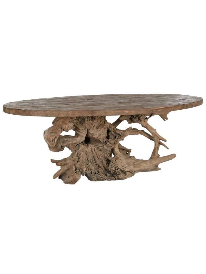 Tavolo Ovale In Legno Teak Naturale 240X120X78