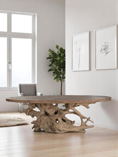 Tavolo Ovale In Legno Teak Naturale 240X120X78