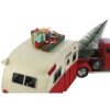 Decorazione Vintage Pick-Up Con Roulotte In Metallo