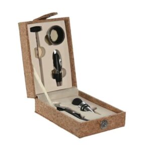 Set Vino in Sughero Naturale 6 pz 11x15x6 cm