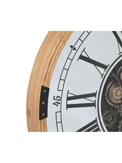 Orologio da Parete Ø 80 cm Industrial Legno e Ferro