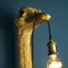 Lampada Da Parete Struzzo Di Franz Josef In Resina Oro