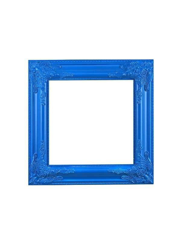 Cornice Decorativa In Legno Blu 42X42