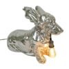 Lampada Da Tavolo Con Basset Hound Argentato