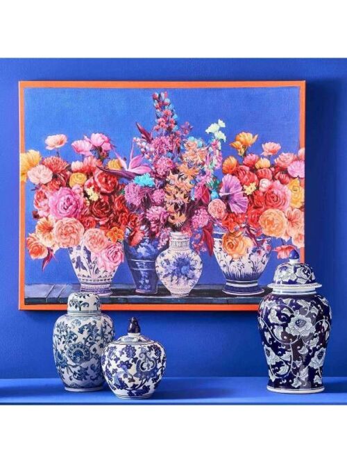 Quadro Fiori Olandesi Dipinto a Mano 80x100