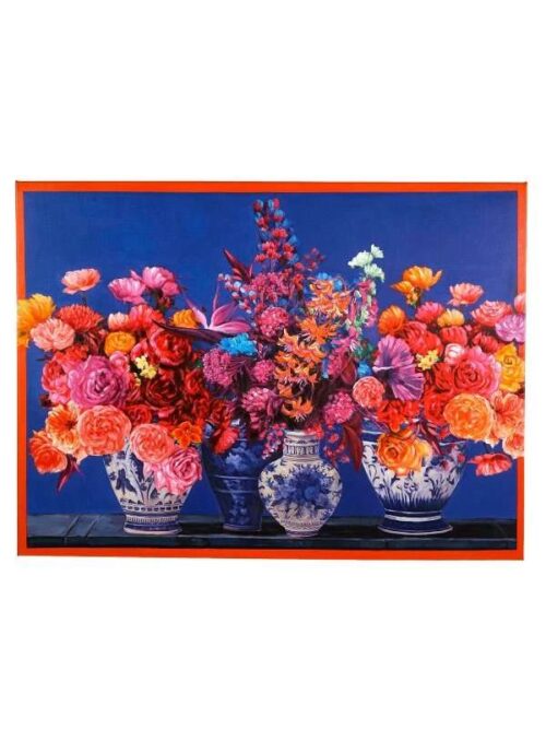 Quadro Fiori Olandesi Dipinto a Mano 80x100