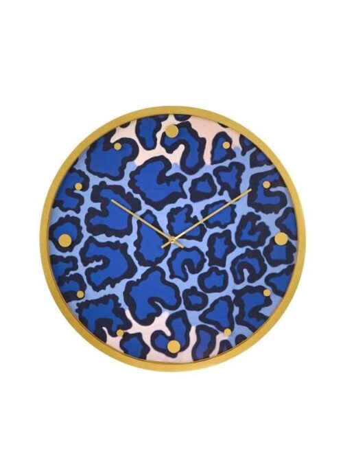 Orologio da Parete Safari in Legno Blu 50 cm