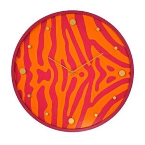 Orologio da Parete Safari in Legno Orange 50 cm