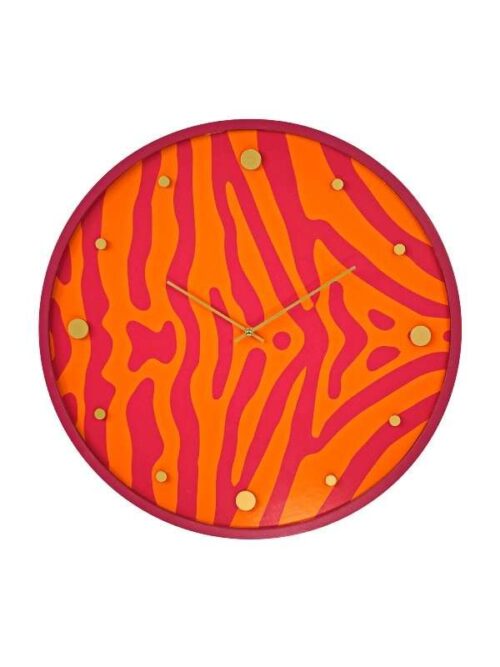Orologio da Parete Safari in Legno Orange 50 cm