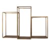Scaffale Da Parete In Metallo Oro 65X19X44