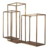 Scaffale Da Parete In Metallo Oro 65X19X44