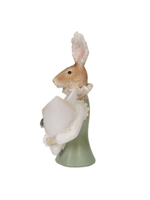 Decorazione Coniglio Beige Verde