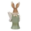 Decorazione Coniglio Beige Verde