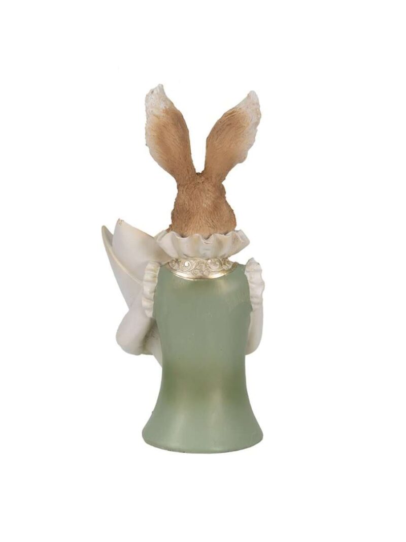 Decorazione Coniglio Beige Verde