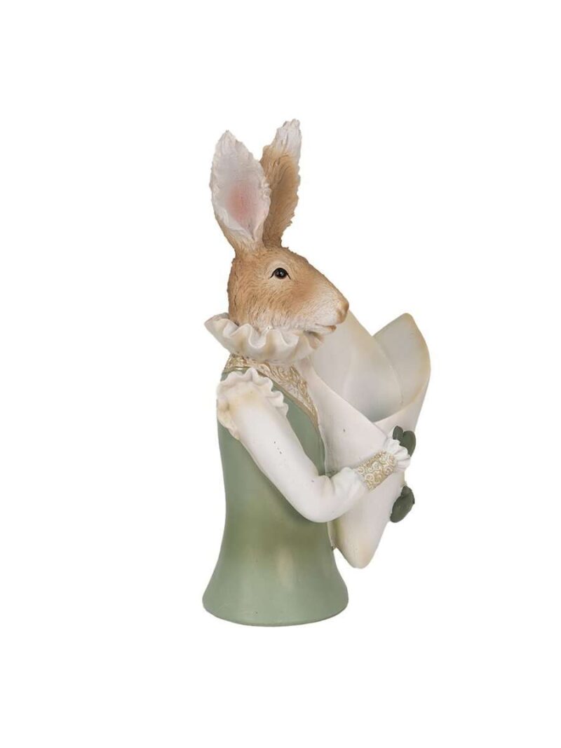 Decorazione Coniglio Beige Verde