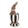 Decorazione Coniglio Marrone Nell'Uovo Pasquale