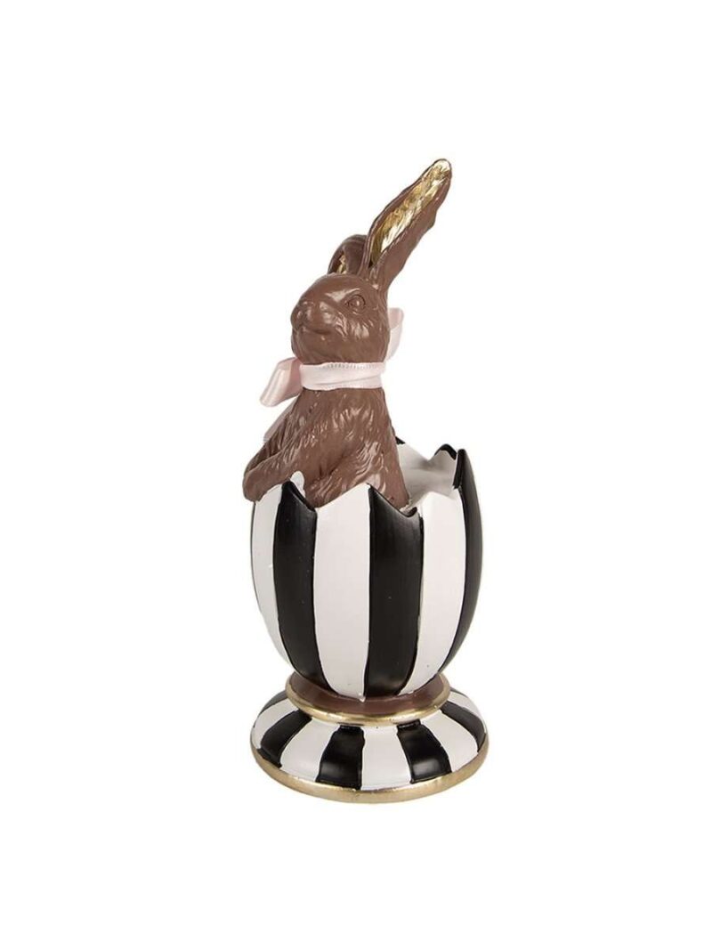 Decorazione Coniglio Marrone Nell'Uovo Pasquale