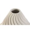 Vaso In Gres Porcellanato 3D Bianco Con Venature Ad Onde