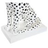 Lampada Da Tavolo Leopardo In Resina Con Paralume Bianco