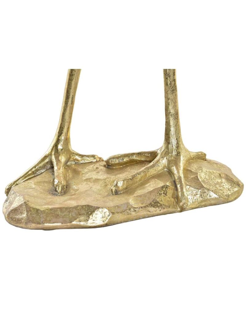 Lampada Da Tavolo Airone Dorato H48 Cm