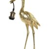 Lampada Da Tavolo Airone Dorato H48 Cm