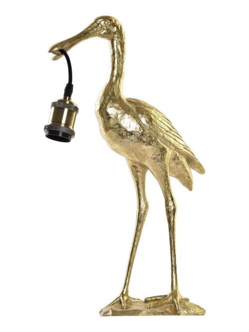 Lampada da Tavolo Airone Dorato h48 cm