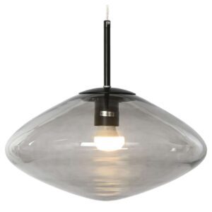 Lampadario da Soffitto in Cristallo Grigio