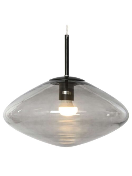 Lampadario da Soffitto in Cristallo Grigio