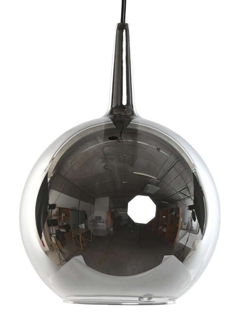 Lampadario da Soffitto Palla in Cristallo Fumè